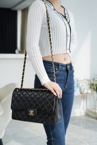 CF Classic Flap Jumbo |黑金 羊皮 大号 图5