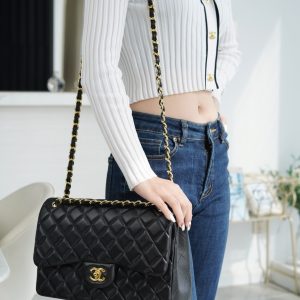CF Classic Flap Jumbo |黑金 羊皮 大号 图5