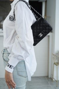 CF Classic Flap |荔枝纹 Mini 黑银 图6