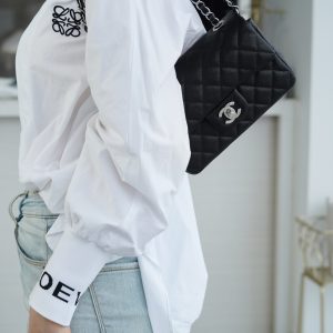 CF Classic Flap |荔枝纹 Mini 黑银 图6