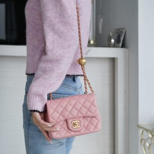 Chanel 金属球方胖子 粉色 图4