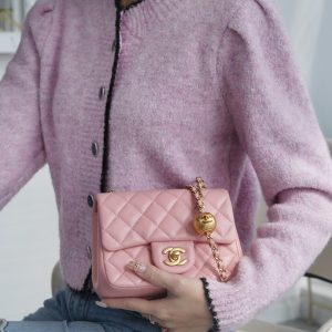 Chanel 金属球方胖子 粉色 图7