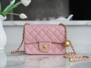 Chanel 金属球方胖子 粉色 图3