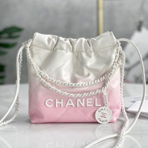 Chanel 24S 渐变粉色mini 22bag 图1