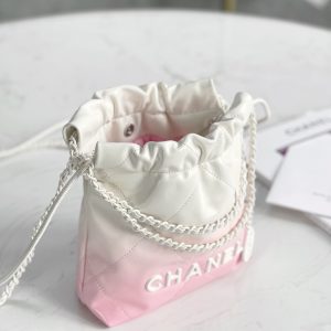 Chanel 24S 渐变粉色mini 22bag 图6