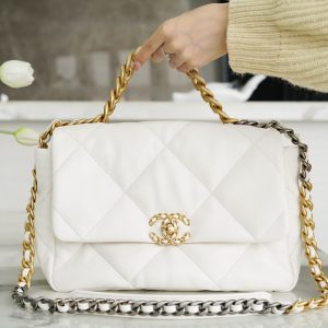 Chanel 19bag 白雪公主 中号 图1