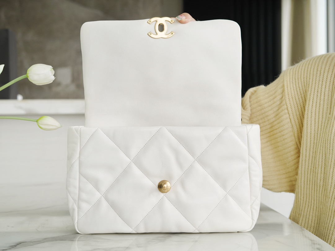Chanel 19bag 白雪公主 中号 图8