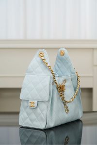 Chanel small hobo 蒂芙尼蓝小号 图3