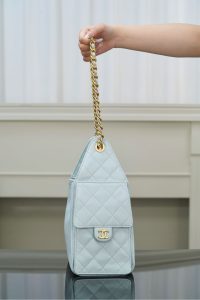 Chanel small hobo 蒂芙尼蓝小号 图6