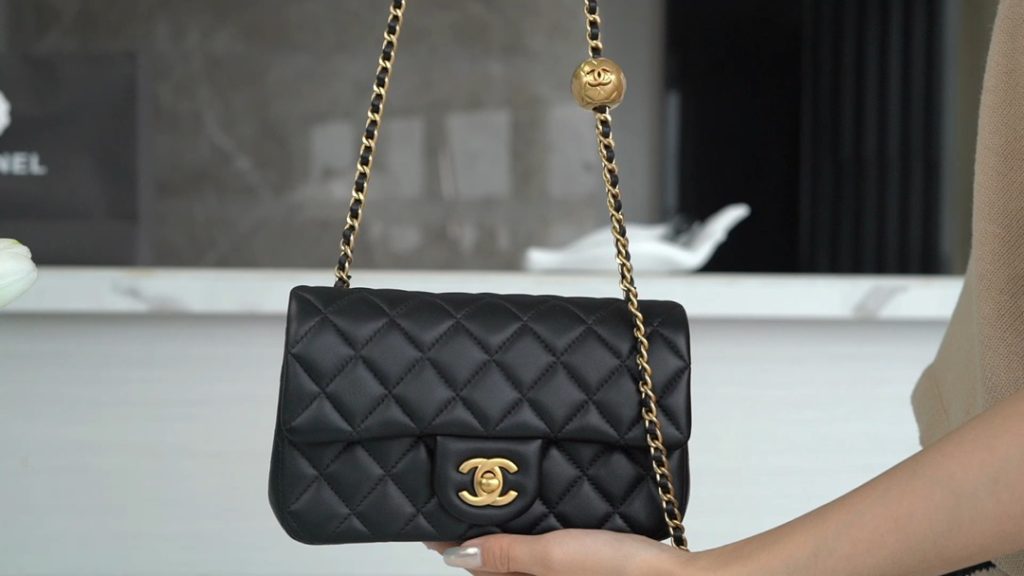 Chanel 23C大mini金属球 黑色 图1