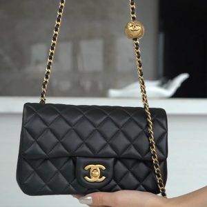 Chanel 23C大mini金属球 黑色 图1