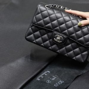 原厂皮 Classic Flap万年经典款Cf小号鱼子酱球纹 图1