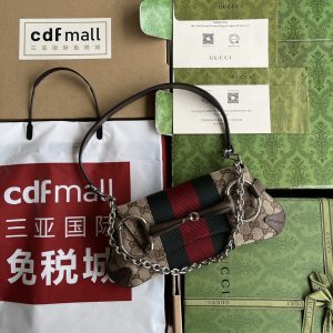 【配置专柜包装】764339Gucc1 Horsebit Chain2023走秀款 图1