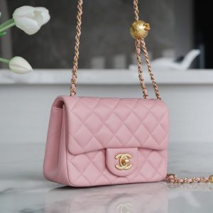 Chanel 金属球方胖子 粉色 图3