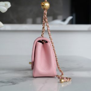 Chanel 金属球方胖子 粉色 图5