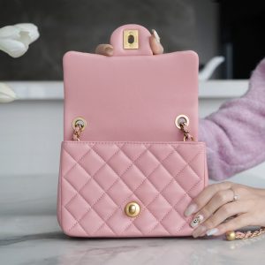 Chanel 金属球方胖子 粉色 图8