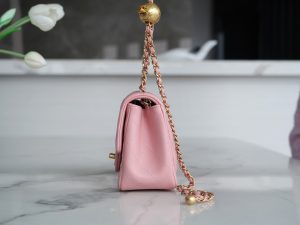 Chanel 金属球方胖子 粉色 图5
