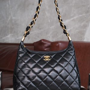 Chanel 24a Hobo黑色 大号 图2