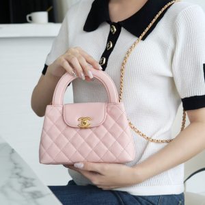 CHAENL Kelly手柄包 浅粉色 图2