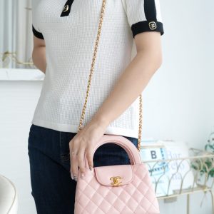 CHAENL Kelly手柄包 浅粉色 图3
