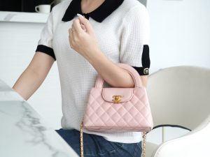 CHAENL Kelly手柄包 浅粉色 图5