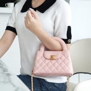 CHAENL Kelly手柄包 浅粉色 图5