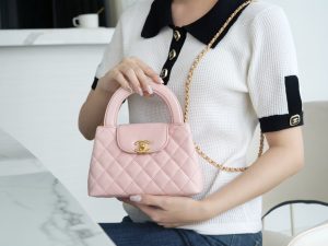 CHAENL Kelly手柄包 浅粉色 图2