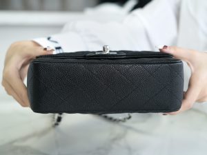 CF Classic Flap |荔枝纹 Mini 黑银 图4