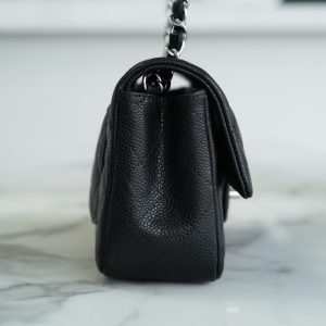 CF Classic Flap |荔枝纹 Mini 黑银 图5