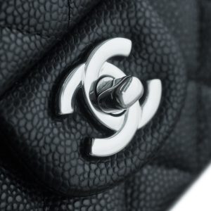 CF Classic Flap |荔枝纹 Mini 黑银 图9