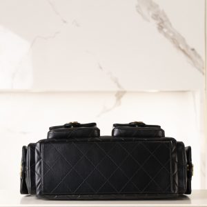 CHAENL 25c 大号嬉皮 hobo bag 黑金 图9