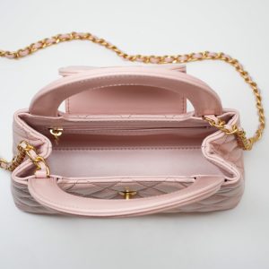 CHAENL Kelly手柄包 浅粉色 图8