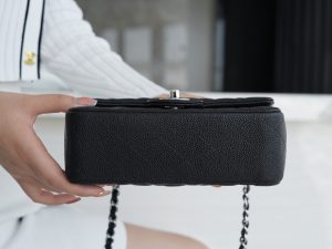 CF Classic Flap |荔枝纹 Mini 黑银 图5
