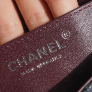 CF Classic Flap |荔枝纹 Mini 黑银 图9
