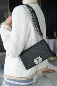 Chanel Leboy 大球纹 黑银小号 图5
