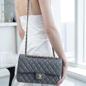 CF Classic Flap| 中号羊皮 深灰ʚྀིɞ 图2