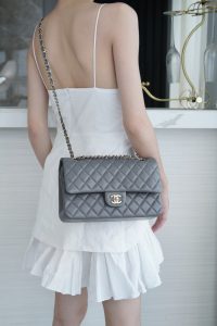 CF Classic Flap| 中号羊皮 深灰ʚྀིɞ 图4
