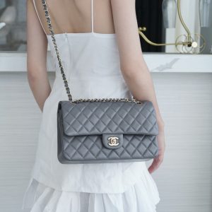 CF Classic Flap| 中号羊皮 深灰ʚྀིɞ 图4