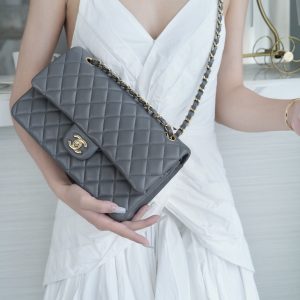 CF Classic Flap| 中号羊皮 深灰ʚྀིɞ 图6