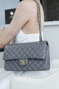 CF Classic Flap| 中号羊皮 深灰ʚྀིɞ 图8