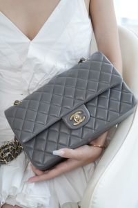 CF Classic Flap| 中号羊皮 深灰ʚྀིɞ 图9