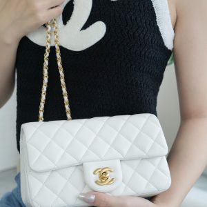 Chanel 金属球 Mini 仙女白 图1