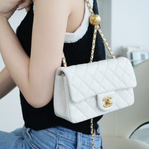 Chanel 金属球 Mini 仙女白 图2