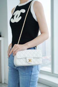 Chanel 金属球 Mini 仙女白 图5
