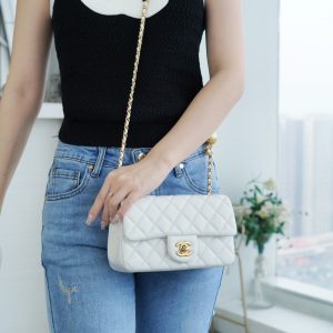 Chanel 金属球 Mini 仙女白 图9