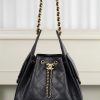 Chanel small hobo 抽绳水桶包 黑金鱼子酱 小号 图1