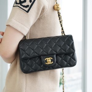 Chanel 23C大mini金属球 黑色 图1