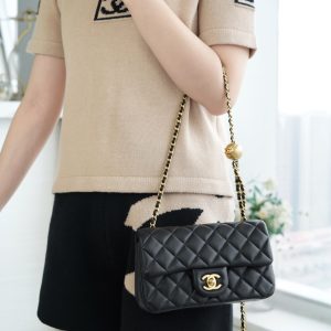 Chanel 23C大mini金属球 黑色 图7