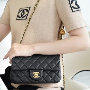 Chanel 23C大mini金属球 黑色 图8