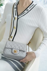 Chanel 王̆̈炸̆̈ CF金属球 方胖子 浅灰色 图8